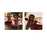 Tarjetas fotográficas de Navidad para hombre de pan de jengibre de The Hallmark Studio, paquete de 10 en 2 diseños