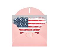 Tarjetas individuales de felicitación de estrellas y rayas con sobres, tarjetas de felicitación pensando en ti, tarjetas de aliento