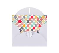 Tarjetas individuales de saludo de gotas de agua con sobres, tarjetas de felicitación pensando en ti, tarjetas de aliento