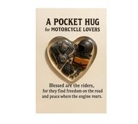Tarjetas inspiradoras, decoración portátil sentimental, tarjeta de aliento para los amantes de las motocicletas, ideal para mujeres, amigas, familiares, viajes y ofrece aliento y apoyo
