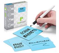 Tarjetas Magnetics de Scrum, Agile, Kanban y Lean - 7,5 x 7,5 cm - Juego de 25 imanes (Azul)