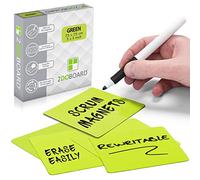 Tarjetas magnetics de Scrum, Agile, Kanban y Lean - 7,5 x 7,5 cm - Juego de 25 imanes (Verde)