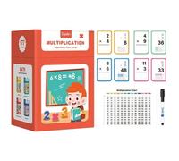 Tarjetas Matemáticas para Niños Pequeños,Tarjetas Educativas de Multiplicación - Juego Educativo De Práctica De Multiplicación Y para El Hogar