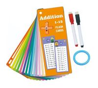 Tarjetas matemáticas, tarjetas de aprendizaje de matemáticas para niños - Tarjetas flash para adiciones, 14x números Flashcard matemáticas Juego en la escuela en casa