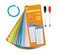 Tarjetas matemáticas, tarjetas flash matemáticas | Tarjetas de aprendizaje de matemáticas para - Tarjetas Flash de adición, juego de tarjetas de memoria matemáticas 14X números en la escuela y el