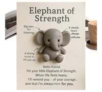 Tarjetas motivacionales coleccionables de aliento, símbolo de esperanza, recuerdo de elefante, para adolescentes, mujeres, madre, dama, escritorio, estantería, mesita de noche, lugar de trabajo