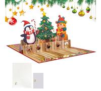 Tarjetas navideñas con sobres, soportes para dinero de Navidad en 3D, suministros de felicitación para compañeros de trabajo, adolescentes, amigos, adultos, profesores, familia