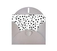Tarjetas navideñas de papel nacarado gris de 10 x 15 cm, tarjetas de felicitación DDCXZPP de lunares blancos y negros para Navidad, cumpleaños, aniversario de boda e invitaciones de fiesta