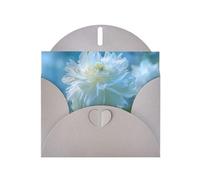 Tarjetas navideñas de papel nacarado gris de 4 x 6 pulgadas, tarjetas de felicitación con impresión de cien peonías florecientes de MSRHIUEF para Navidad, cumpleaños, aniversario de boda e