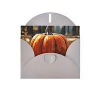 Tarjetas navideñas de papel nacarado gris de 4 x 6 pulgadas, tarjetas de felicitación de calabaza de otoño de DDCXZPP para Navidad, cumpleaños, aniversario de boda e invitaciones de fiesta