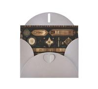 Tarjetas navideñas de papel nacarado gris de 4 x 6 pulgadas, tarjetas de felicitación de estilo bohemio DDCXZPP para Navidad, cumpleaños, aniversario de boda e invitaciones de fiesta