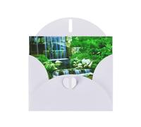 Tarjetas navideñas de papel perlado con diseño de cascada que fluye hacia abajo, tarjetas de cumpleaños, adecuadas para Navidad, día de San Valentín, aniversario de boda y tarjetas de invitación de