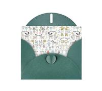 Tarjetas navideñas elegantes y versátiles, juego en caja de alta calidad con sobres, ideal para cualquier ocasión, animal, conejo, zorro, ciervo