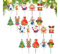 Tarjetas Navideñas Para Piruletas De Papel - Tarjetas Navideñas De Papel Con Santa Claus Para Chupachups | Para Postres Chocolate Y Mesa De Bienvenida Invernal,Decoración Para Bodas Y Eventos En Casa