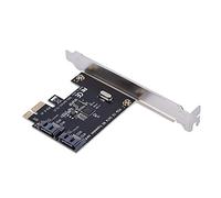 Tarjetas PCI-E, PCI Express a 2 Puertos SATA 3.0 Tarjetas PCI-E SATA III 6Gbps Tarjetas de Adaptador de expansi¡§?n Tarjeta Compatible con Tarjeta de expansi¡§?n PCIE 2.0,sata Controller pci-e