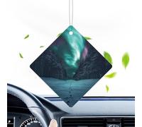 Tarjetas perfumadas para espejo retrovisor, tarjetas cuadradas de fragancia, ambientadores de coche, aromas de larga duración, decoración interior del automóvil, accesorios para espejos retrovisores