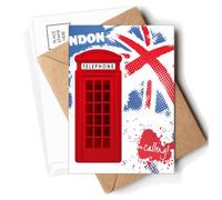 Tarjetas postales con diseño de bandera de Londres de Gran Bretaña del Reino Unido, tarjetas postales, sobres en blanco, tarjetas de correo