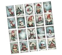 Tarjetas postales de Navidad vintage - 50 g, paquete de 24 tarjetas de felicitación retro navideñas, correo festivo de estilo antiguo con sobres, impresiones clásicas, juego de tarjetas de Navidad
