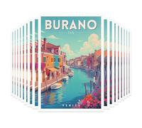 Tarjetas postales de viaje vintage de todo el mundo, paquete de 20 postales de viaje con el mismo diseño de 4 x 6 pulgadas, juego de postales escénicas retro a granel para correo, intercambio de