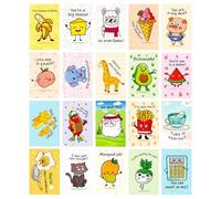 Tarjetas Postales Genéricas Dibujos Animados,20 Tarjetas De Felicitación Infantil Ilustradas | Ideas de Regalos Divertidos para Cumpleaños, Fiestas, Amigos, Familia, Estudiantes y Profesores