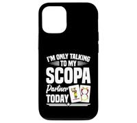 Tarjetas Scopa Italiano Jugador de Cartas Italiano Talking Scopa Carcasa para iPhone 12/12 Pro