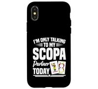 Tarjetas Scopa Italiano Jugador de Cartas Italiano Talking Scopa Carcasa para iPhone X/XS