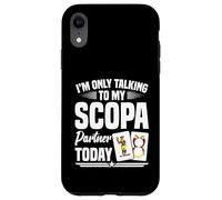 Tarjetas Scopa Italiano Jugador de Cartas Italiano Talking Scopa Carcasa para iPhone XR
