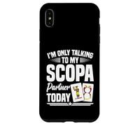 Tarjetas Scopa Italiano Jugador de Cartas Italiano Talking Scopa Carcasa para iPhone XS Max