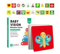 Tarjetas sensoriales para niños en y Negro - Papel 20 Tarjetas 40 Plantillas | Flashcard para el Desarrollo del Cerebro de los niños, Flashcard para Actividades de Aprendizaje de estimulación