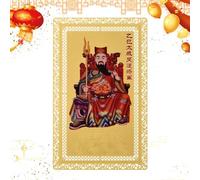 Tarjetas Tai SUI 2025, del General Li Cheng | Decoración | Wealth Harmony Home Studio Decor Tarjeta Coleccionable Año de la Serpiente para Hombre y Mujer