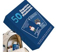 Tarjetas | Tarjetas de Salud Mental | 50 Hojas de Tarjetas de afirmación para Adolescentes | Herramienta de Terapia de regulación de emociones de 5,7 × 8,7 cm con Indicadores de atención Plena y a