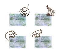 Tarjetas únicas con temática de tribu de elefantes, adorno colgante de madera, ideal para entusiastas de elefantes, decoración para exhibir como un coleccionable en casa u oficina