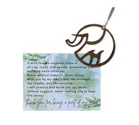 Tarjetas únicas con temática de tribu de elefantes, adorno colgante de madera, ideal para entusiastas de elefantes, decoración para exhibir como un coleccionable en casa u oficina