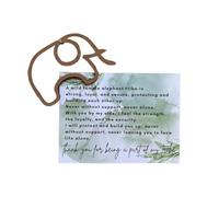 Tarjetas únicas con temática de tribu de elefantes, adorno colgante de madera, ideal para entusiastas de elefantes, decoración para exhibir como un coleccionable en casa u oficina