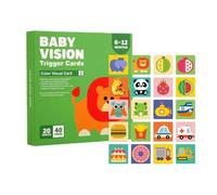 Tarjetass de Contraste - Bebé | Juguetes | Taretas didácticas de Contraste de estimulación Visual en y Negro para el Desarrollo temprano del Cerebro | Set de Tarjetas didácticas para