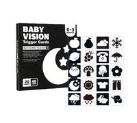 Tarjetass de Contraste - Bebé | Juguetes | Taretas didácticas de Contraste de estimulación Visual en y Negro para el Desarrollo temprano del Cerebro | Set de Tarjetas didácticas para