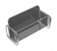 Tarjetero acrílico transparente con múltiples compartimentos para exhibición organizada de escritorio y fácil acceso a tarjetas en entornos profesionales o personales (negro)