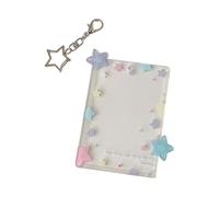 Tarjetero acrílico transparente de 3 pulgadas con llavero extraíble, impermeable, protector de fotos para coleccionistas, protector acrílico