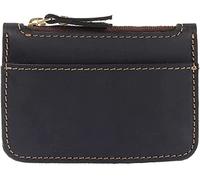 tarjetero, Bolso for tarjetas, monedero de cuero genuino for hombres y mujeres, mini billetera con cremallera, pequeño bolso de bolsillo for dinero, billeteras for dinero for mujeres, tarjetero for ho