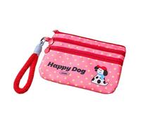 Tarjetero con estampado de dibujos animados, monedero con cremallera, almacenamiento ligero organizado para viajes, oficina, escuela, diseño esencial de dibujos animados, cartera con múltiples