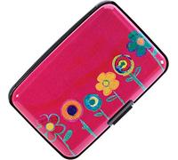 Tarjetero de aluminio con bloqueo RFID para hombres y mujeres, elegante cartera de viaje, la mejor protección para débito, identificación, cajeros automáticos, tarjetas contra delincuentes de escaneo