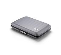 Tarjetero de Aluminio con Cierre metálico, protección RFID contra el fraude y la desmagnetización, Cartera compacta, Modelo Smart Case Oslo (Pintura Mate Stone Grey)