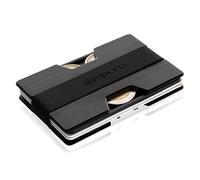 NANO Slim Wallet cartera extraplana 12 tarjetas compartimento para monedas aluminio Slimpuro