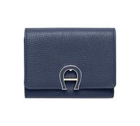 Tarjetero de cuero Aigner azul