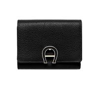 Tarjetero de cuero Aigner negro