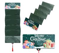 Tarjetero de decoración navideña para eventos y fiestas con 6 ranuras y organizador de tarjetas sorpresa para planificación de fiestas de Navidad y regalos para mujeres y niños