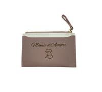 Tarjetero de piel sintética, abuela de amor, 3 compartimentos para tarjetas, 1 compartimento para billetes, 13,5 x 9 cm, idea de regalo para mujer, abuela, mamá, papi, abuelo, regalo de cumpleaños,