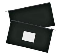 Tarjetero de piel sintética, documento con ranura para tarjetas, ventana transparente para organización de archivos, uso de oficina, documento de PU