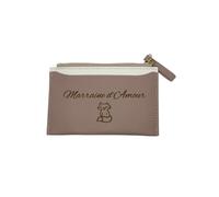 Tarjetero de piel sintética, Porta Tarjetas, 3 compartimentos para tarjetas, 1 compartimento para billetes, idea de regalo para mujer, solicitud, anuncio, bautizo, embarazo, padrino, cumpleaños