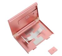 Tarjetero Deslizable de Acero Inoxidable para Tarjetas, Acceso Suave | Acabado Cepillado, Superficie Resistente a Rayas y Huellas, Gran Capacidad, para Oficina y Escritorio Profesional